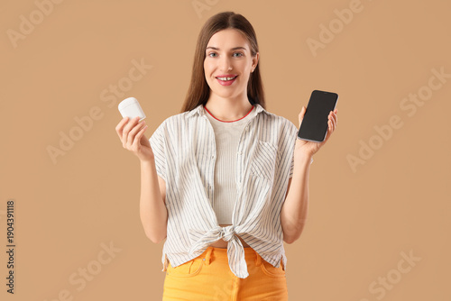 Beautiful young woman with ...