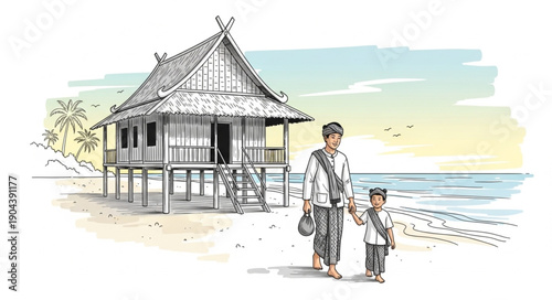 man and woman on the beach