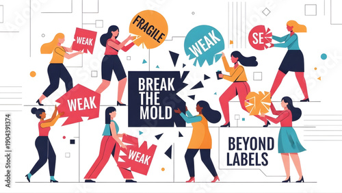 Female Empowerment Social Media Illustration