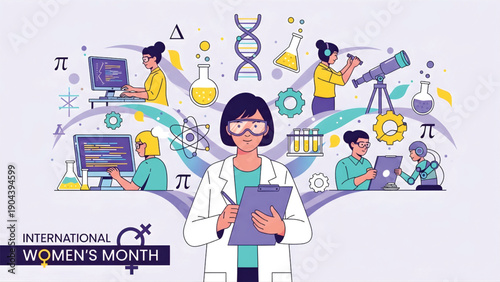 Women Empowerment Awareness Campaign Illustration