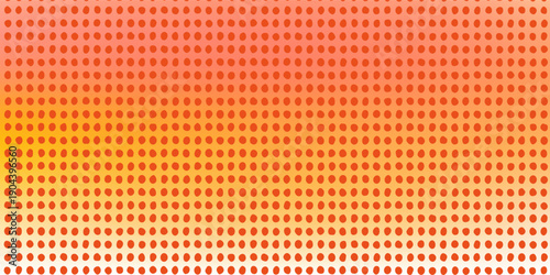 Red LED panel light with screen overlay and digital grid board effect. 3D concert stage texture or television studio pattern. Neon dot glow or abstract halftone points for technology art displays.