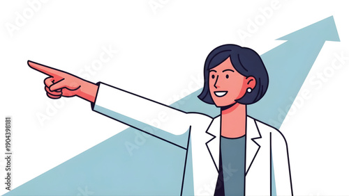 Women Leadership and Confidence Flat Design