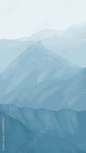 mountain landscape texture illustration
