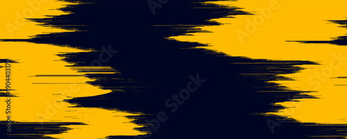 Modern abstract blue background with glowing geometric lines. Blue gradient hexagon shape design. Futuristic technology concept.