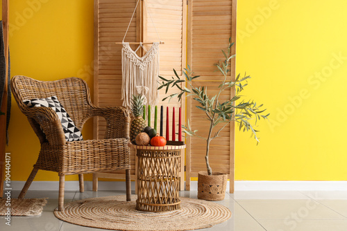 Interior of living room wit...