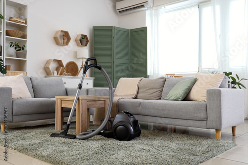 Interior of light living ro...