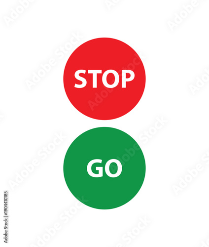 traffic light on white