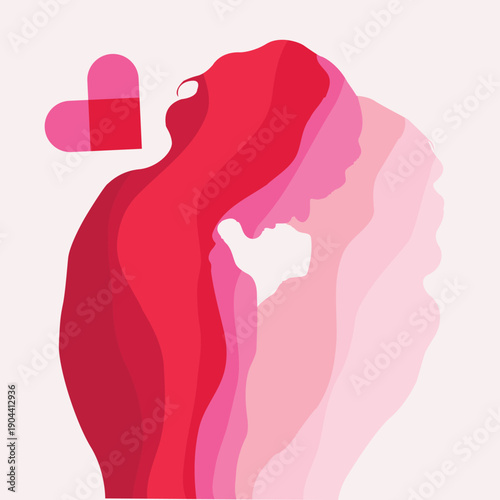 vector illustration of lover