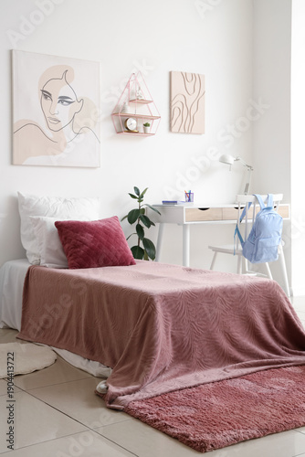 Interior of teenager's room...