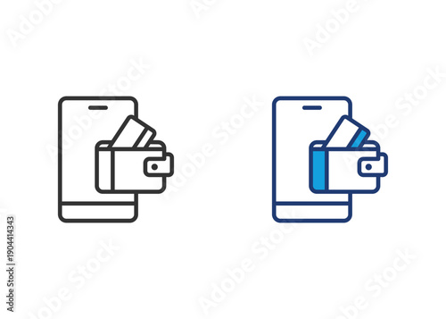 Payment Method Icon Set Multiple Style Collection