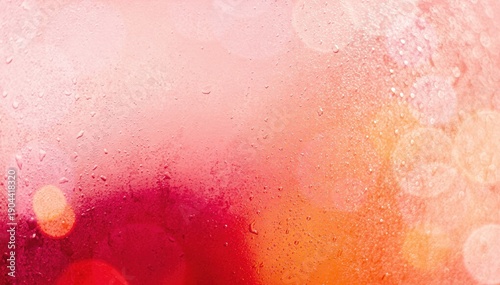 Colorful Bokeh Through a Rainy Window