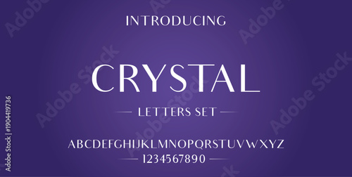 Crystal, Abstract sport modern alphabet logo font. Typography bold typeface design for sport, technology, fashion, digital, future creative logos fonts. vector illustration