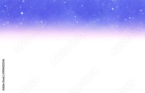 紫色の星空の水彩にじみ背景