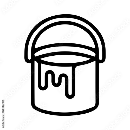 Paint Can and Dripping Paint