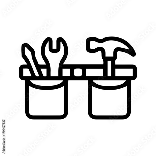 Utility Tool Belt Outline Icon