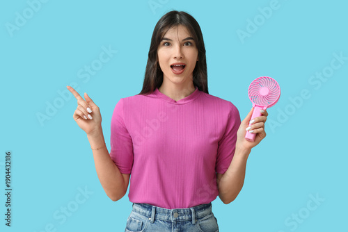 Surprised young woman with ...