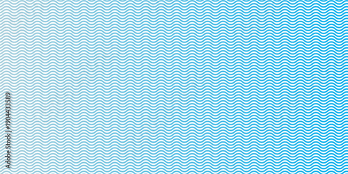Seamless Wave Pattern, Hand drawn water sea vector background. Wavy beach print, curly grunge paint lines,