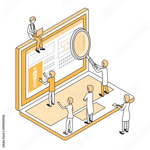 医療IT化のイメージイラスト