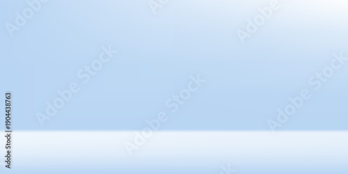 Blue studio room. Limbo light background. Abstract 3d backdrop for product presentation. Minimal wall scene. Showcase, promotion display modern