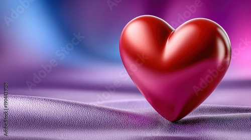 Romantic Red Heart for Valentine's Day Love Celebration