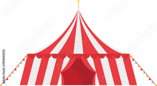 Circus tent for entertainment and fun event