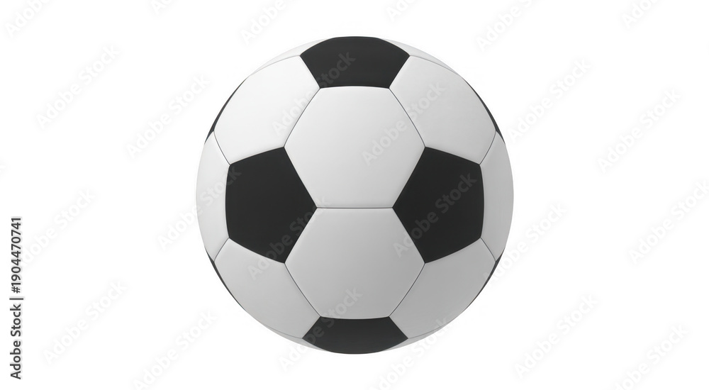 Naklejka premium Soccer ball sports isolated on a transparent background