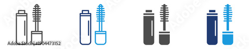 mascara icon set multiple style