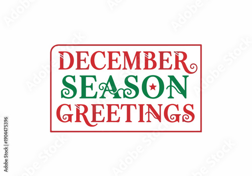 Beautifully crafted wooden December sign offering a rustic touch to seasonal designs and holiday marketing materials for winter projects