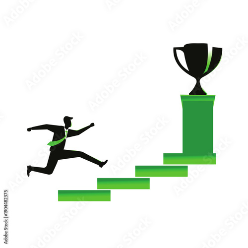 business man jumping 