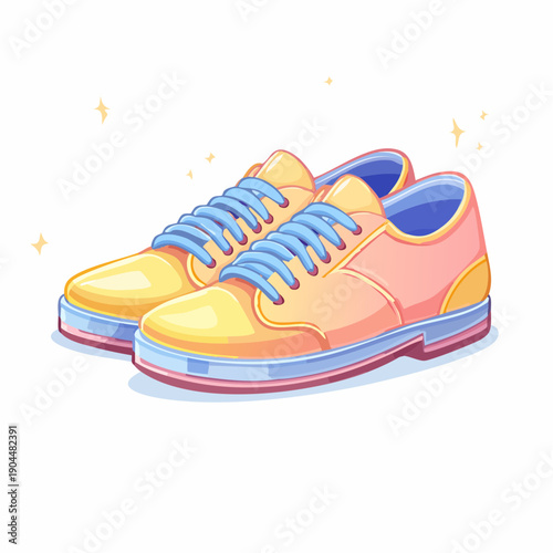 baby shoes on white background