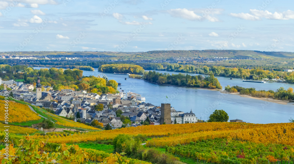 custom made wallpaper toronto digitalBlick über Rheinland bei Rüdesheim am Rhein