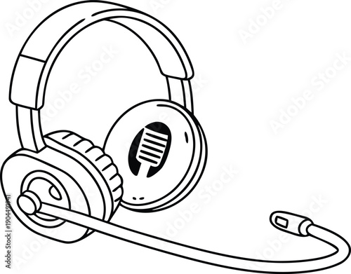 High-quality gaming headset with microphone for immersive online gaming and clear communication