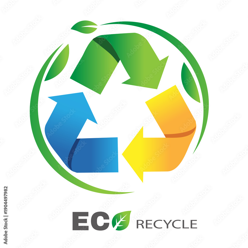 Fototapeta premium logo arrow Eco vector