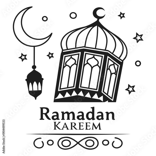 Vintage vector illustration of birds in a cage inspired by iconic city landmarks and traditional architecture