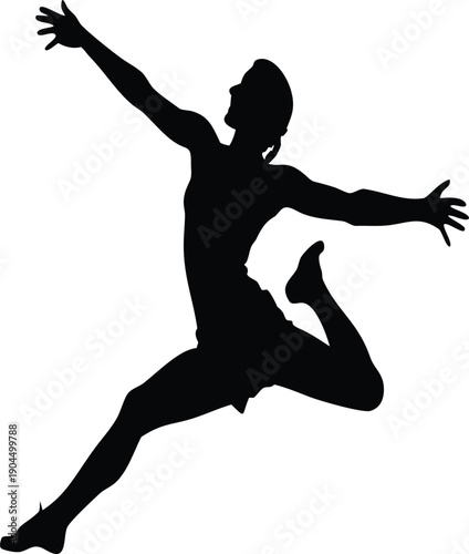 Silhouette of a leg and foot showcasing a pointed shoe