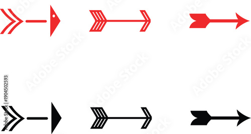 Collection of hand-drawn arrow designs for a rustic and organic feel