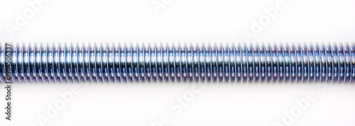 Φωτογραφία thread on steel stud on a white background close-up