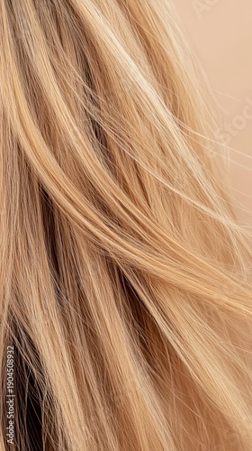 Close view of dry hair showing damage and split ends under light. The background is blurred, focusing entirely on the hair texture and condition