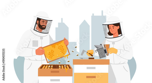 Two astronauts in a futuristic kitchen preparing cheese and snacks aboard a space habitat.