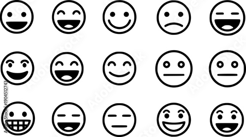 smile icon set. smile emoticon icon. feedback
