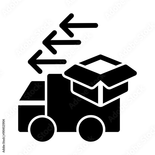 Act of transporting goods to a specified destination, often the final customer (Solid Style)