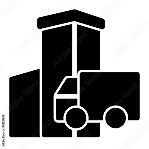 Enterprise specializing in the transportation and storage of goods for clients (Solid Style)