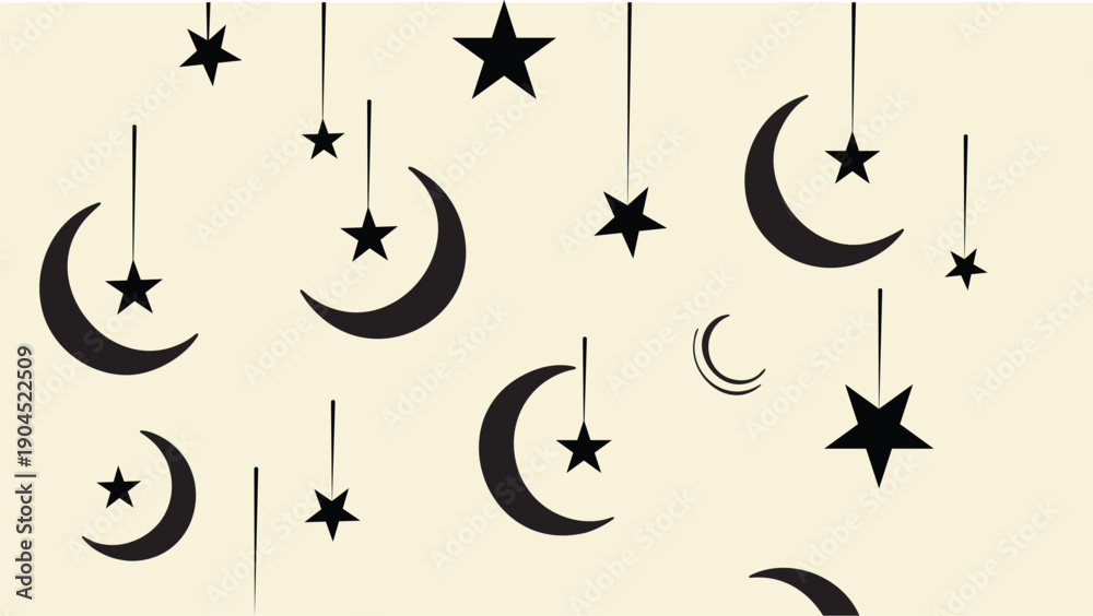 Fototapeta premium Background Ramadan Illustration