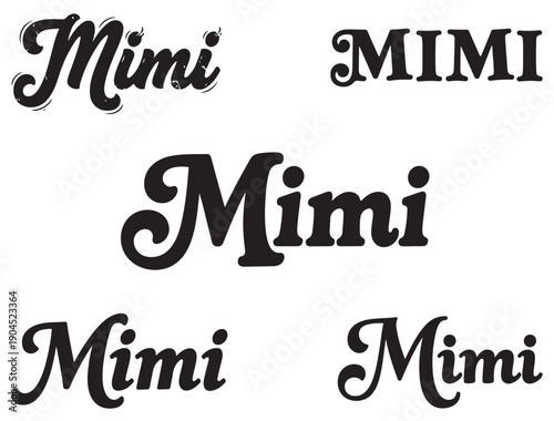 MIMI TYPOGRAPHY SILHOUETTE