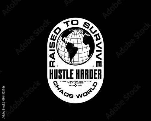 urban streetwear graphic tee typography design templates