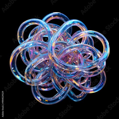 rubber bands on white background