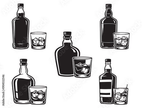 WHISKY BOTTLE SILHOUETTE