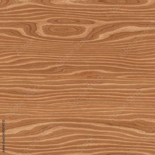 Light wood texture with even natural grain pattern and pronounced fibers for background and design. Seamless vector