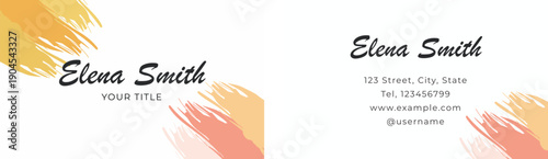 Pastel Wash Creative Business Card