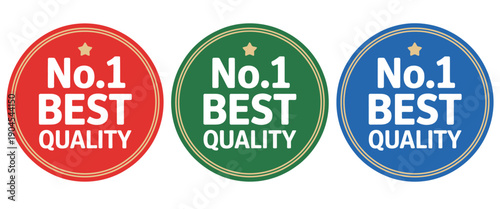 No. 1 Best Quality Badge and Seal Collection, Featuring Logo Stamp Designs for Product Excellence, Trusted Certification, Premium Branding, and High Standard Marketing Graphics.